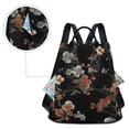thumbnail image 5 of FORMRS Women's Travel Backpack Purse Anti-Theft Hidden Pockets Casual Shoulder Bag, Black Flowers, 5 of 7