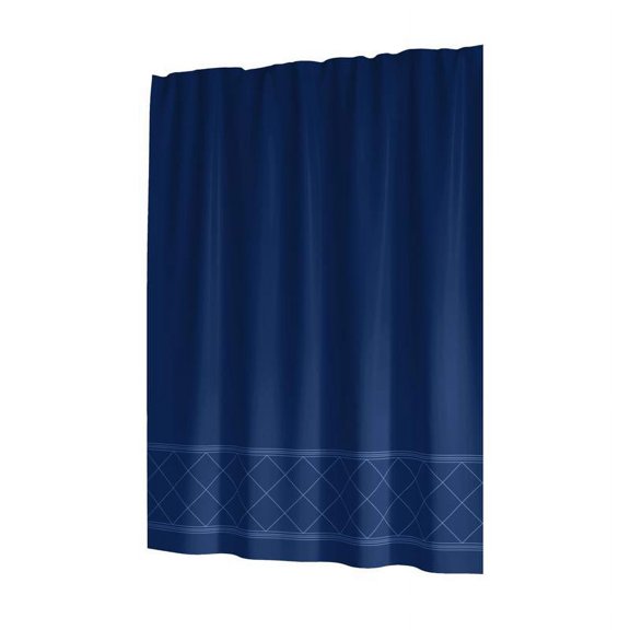 Sttelli 6063980 72 x 72 in. Radiance Polyester Shower Curtain, Navy- Pack of 3