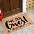 thumbnail image 4 of Coir Door Mats Mats for Front Door Indoor Spring Rugs Indoor Super Absorb Mud Front Door Mats Welcome Mats for Front Door Outdoor Entry Welcome, 16x24 Inch, BE OUR Guest BUT DON'T EXPECT MUCH, 4 of 6