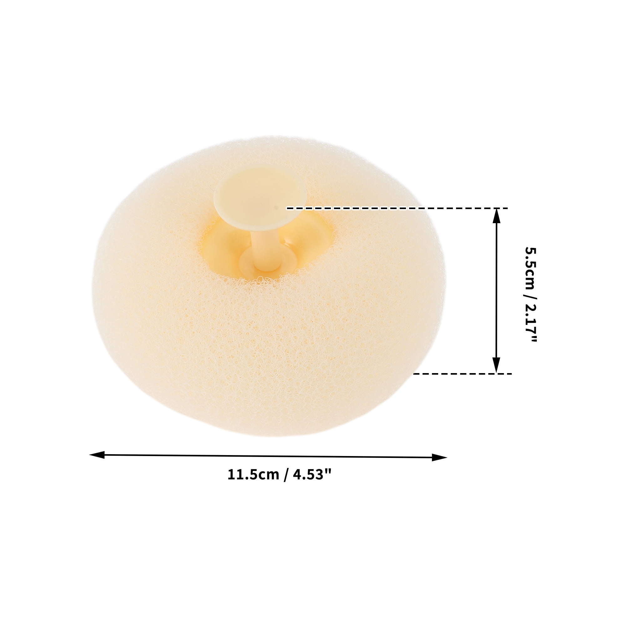 Unique Bargains Bath Shower Loofah Sponge Body Puffs 2.17"x4.53" 1 Pc Yellow