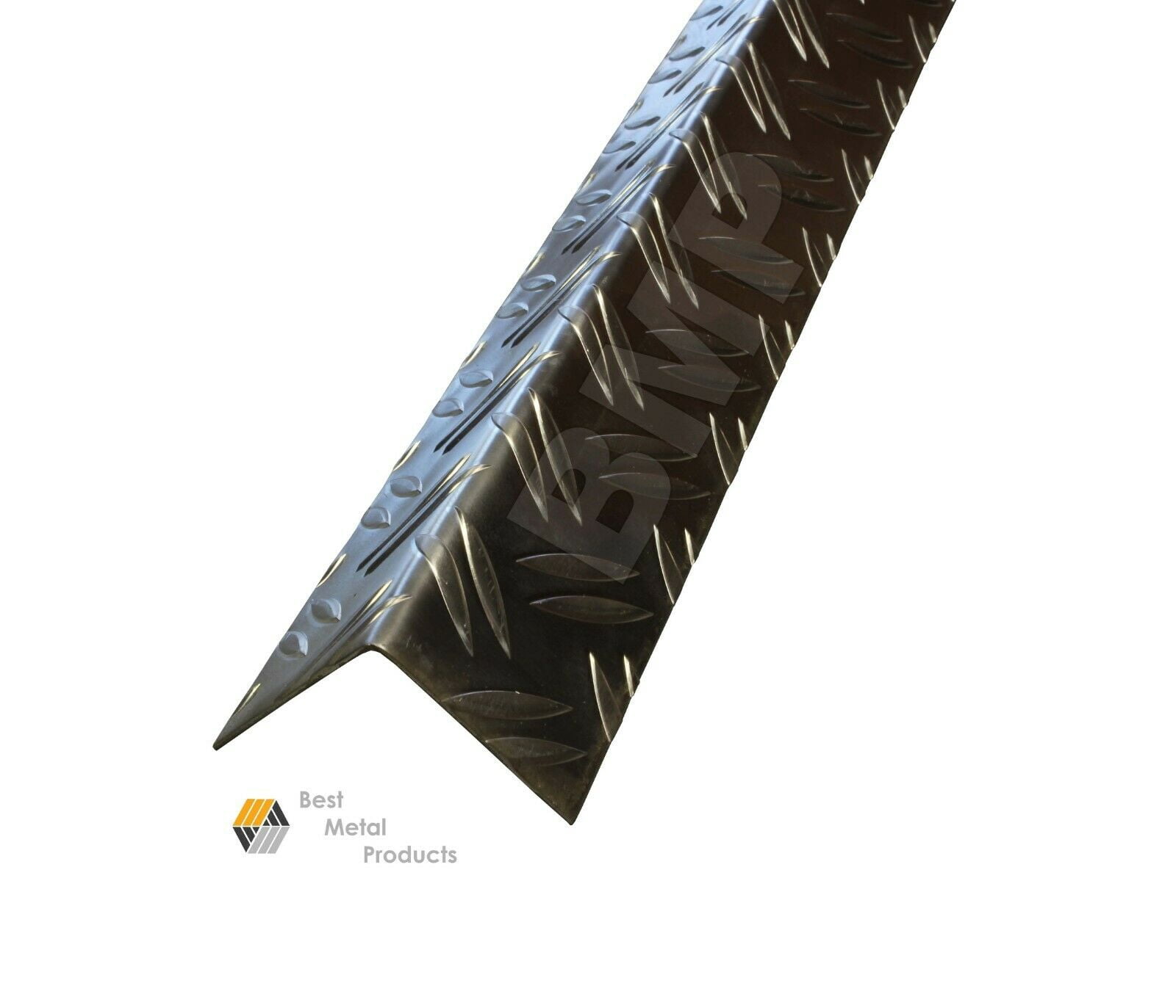 (4) ALUMINUM DIAMOND PLATE CORNER GUARDS 1.5"x1.5"x48" SECOND CHOICE QUALITY