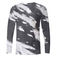 thumbnail image 4 of SGFCWSX Men's Printed Plus Size T-Shirt, Lightweight Printed Casual Pullover Round Neck Tops White 5XL, 4 of 5