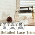 thumbnail image 2 of Curtainking Linen Curtains Beige Curtains with Lace Trim for Living Room 63 Inch Long Rustic Farmhouse Curtains Rod Pocket Light Filtering Drapes Bedroom Window Curtain 2 Panels, 2 of 8