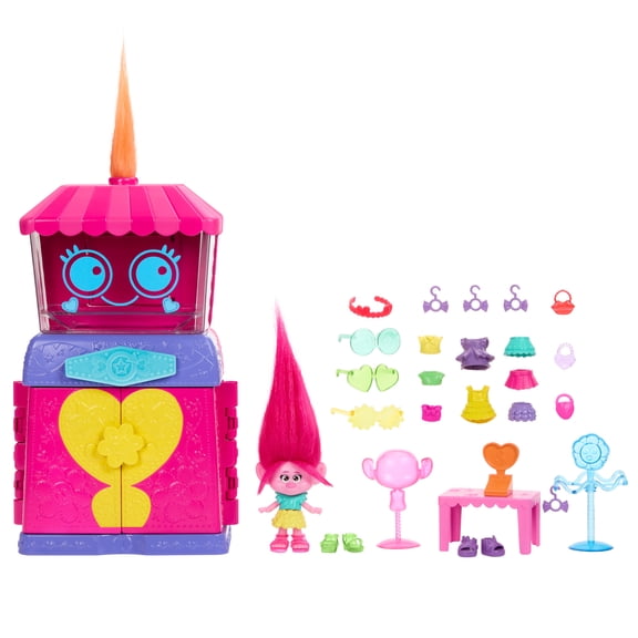 DreamWorks Trolls Fun Fair Surprise Fairtastic Fashion Boutique Playset with Small Doll