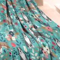 thumbnail image 3 of Pitbull Dog and Flower Floral Blanket,Comfortable Soft Flannel Throw Blanket,All Season,Warm Lightweight Blankets for Sofa Bed Couch Living Room Chair,30"x40"(80x100cm), 3 of 4