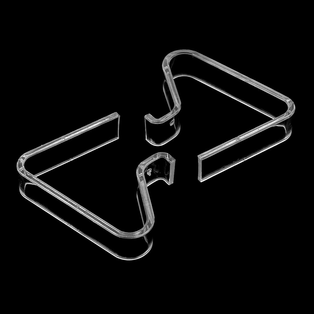 Unique Bargains Household Table Cloth Plastic Cover Clip Clamp Holder Clear 20pcs