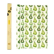 SUPERBEE Beeswax Wrap Roll XL, Reusable Beeswax Wrap for Food, Wrap Roll, Reusable Bees Wrap Paper for Wrapping Vegetables, Cheese Paper, Bowl Covers and Sandwich Wrapping Paper, Pears - 35x13"