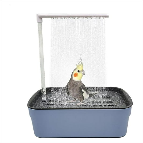 Ducha para Pájaros, Bañera Automática Loros, de Agua Circulante Mascotas, Accesorios Baño Pájaros.