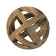 thumbnail image 2 of A&B Home Hollow Decorative Wooden Orb 8.1" x 8.1" x 8.1", 2 of 9