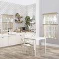 thumbnail image 3 of No. 918 Quinn Floral Lace Sheer Rod Pocket Kitchen Curtains, 58"x36", Oat, 3 of 5
