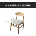 thumbnail image 4 of LAICAIW Seat Covers for Dining Room Chair Seat Slipcovers Kitchen Chair Covers (White, 6 Pcs), 4 of 7