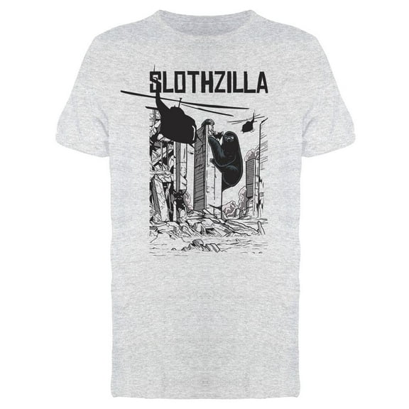 Slothzilla Destrying City Men's T-shirt