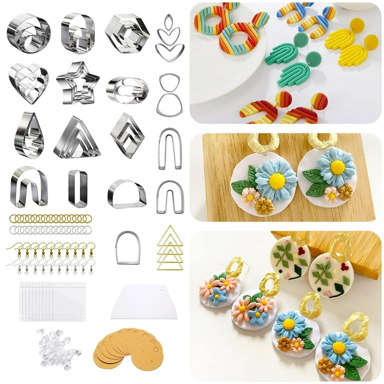  Aksucer 310Pcs Polymer Clay Earring Making Kit Include