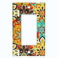 thumbnail image 5 of Metal Light Switch Plate Cover Colorful Flower Mandala Tile Pattern MDL018, 5 of 13