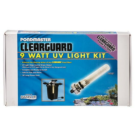 Pondmaster Clearguard Filter UV Light Conversion Kit 9 Watt UV - Ponds up to 2,700 Gallons - (For Use With Clearguard (Best Pond Filter With Uv Light)