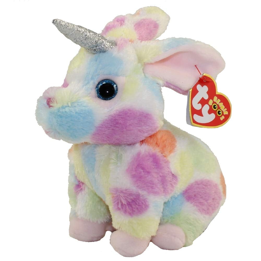 Cp Usa TY Beanie Boos - Begonia Uni-Easter Bunny Horn (Glitter Eyes) Small  6