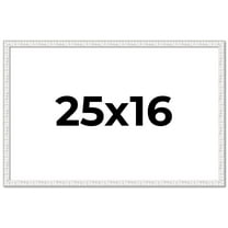 25x16 Frame White Real Wood Picture Frame Width 0.75 inches | Interior Frame Depth 0.5 inches |