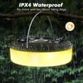 thumbnail image 4 of Eyotto 3.3ft 2 in 1 Camping Solar String Light, Solar Camping Light with Warm & RGB Lighting Color, Rechargeable Outdoor Solar String Light with 5 Modes Lighting Magnetic Hook, 4 of 14