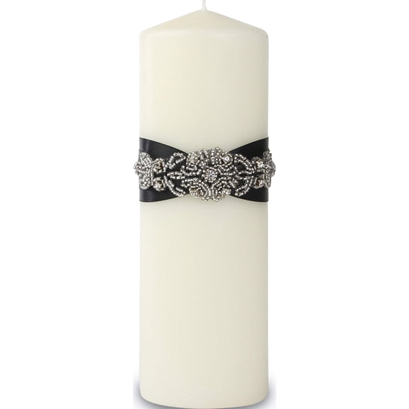 Fashion Black Adriana Pillar Candle (3 X 3) Made In China gm15207