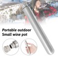 thumbnail image 2 of Stainless Steel Hip Flask Mini Tube Shape 45ML Portable Wine Red Drinkware, 2 of 6