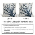 thumbnail image 2 of ABSOP Beach Blue Pillow Covers 18X18 Inch 2 Packs Coastal Coral Throw Pillows for Home Bedroom Living Room Decor Cushion Cover for Sofas Couch Linen Square Pillowscase, 2 of 7