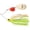 Chartreuse/Orange/Orange, variant on Spro Essential Series Thumper Colorado Indiana Blades