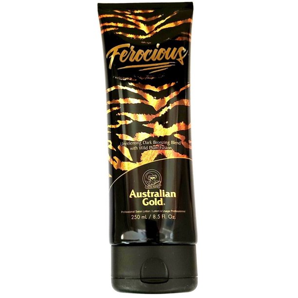 Australian Gold Ferocious Dark Bronzing Tanning Lotion Blend w/ Wild