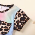 thumbnail image 6 of Toddler Girls Outfits, Baby Girl Clothes Cute Leopard Print Top Shirt Shorts Summer Clothes Set, 6 of 8