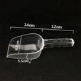 thumbnail image 2 of 8'' - 11'' pala de acrílico transparente para cocina, pala para buffet de polvo de cereales y granos de 26cm Baoblaze Cucharas de cocina de acrílico transparente, 2 of 8