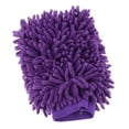 thumbnail image 2 of SPRING PARK Colorful Microfiber Chenille Auto Car Washing Glove Duster Cloth Cleaning Tool color Purple, 2 of 7