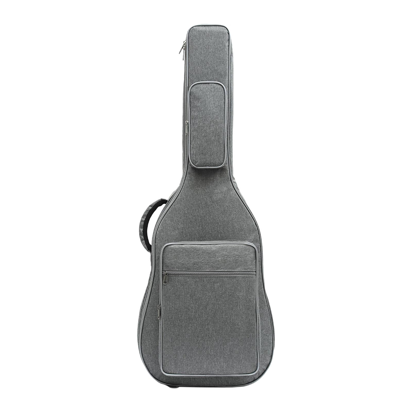 STARTIST Portable Bass Gig Bag Electric Bass Bag Handbag Professional Padded Soft Case Protection Wear Resistant Electric Guitar Bag , Gray