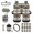 Western Aztec, variant on FOR U DESIGNS Cat Floral Moon Print 15 PCS Car Front Back Seat Covers Full Set, Steering Wheel Cover Seatbelt Strap Pad Trash Cans Rear View Mirror Cover Air Vent Storage Bag Coasters Keychain