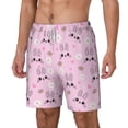 thumbnail image 2 of Uemuo Rabbit Face Pattern Mens Swim Trunks Quick Dry Board Shorts with Mesh Lining, Stretch Beach Shorts Quick Dry No-Chafing Board Shorts-3X-Large, 2 of 9