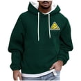 thumbnail image 2 of Sudadera con capucha para hombre, informal, a la moda, con estampado, con cordón, de manga larga, de poliéster, 2 of 5