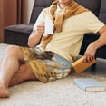 thumbnail image 4 of Mens Pajama Shorts, Farm Corgi German Shepherd Sleep Shorts Men Pajama Bottoms Lounge PJ Shorts with Pockets, 4 of 6