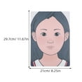 thumbnail image 2 of PENIKOKO 4Pcs Makeup Practice Face Board Reusable Face Painting Templates for Training Use, 2 of 8