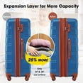 thumbnail image 3 of Rugerasy Suitcase Sets Of 3 With TSA Locks, 360 ° Rotating Wheels, Zipper Compartment Expandable Checked Luggage Suitcase Set, 20/24/28inch, 3 of 6