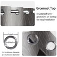 thumbnail image 4 of Grey Ombre Wavy Room Darking Curtains,52x84 Inch,2 Panels,Thermal Insulated Window Drapes For Bedroom, 4 of 8
