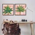 thumbnail image 2 of Tropical Palm Trees Glam Detail Botanical & Floral Graphic Art Black Framed Art Print Wall Art, Set of 2, 2 of 8