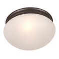 thumbnail image 1 of 5 x 9 in. Essentials 2-Light Flush Mount, Oil Rubbed Bronze, 1 of 1