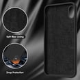 thumbnail image 5 of Case for iPhone X/iPhone Xs Case Liquid Silicone Gel Rubber Phone Case,iPhone X/iPhone Xs 5.8 Inch Full Body Slim Soft Microfiber Lining Protective Case（Black）, 5 of 12