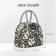 thumbnail image 2 of Fotbe Abstract Cat Faces Pattern Bolsa de Almuerzo con Estampado, Lonchera Aislada, Contenedor de Comida Reutilizable Tipo Cooler a Prueba de Fugas, 2 of 6
