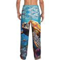thumbnail image 6 of Mens Pajama Pants, Colorful Underwater Sea Turtle Soft Sleep & Lounge Pants for Men, Cuteness Casual PJ Bottoms Pants with Pockets, 6 of 7