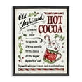 thumbnail image 5 of Stupell Industries Old Fashioned Hot Cocoa Holiday Cooking Instructions Jet Black Framed Floating Canvas Wall Art, 16x20, by Anne Tavoletti, 5 of 5