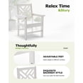thumbnail image 4 of 10-Piece All-Weather HDPE Patio Dining Set for 8 with Umbrella Hole, 4 of 7