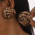 thumbnail image 4 of Dainty Fabric Rose Flower Stud Earrings for Women Handmade 5cm 3D Organza Chunky Floral Bud Dangle Earring Elegant Wedding Birthday Holiday Costume Accessories Jewelry Gifts, 4 of 12