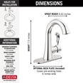 thumbnail image 7 of Delta 15897Lf Esato 1.2 GPM Single Hole Bathroom Faucet - Nickel, 7 of 7