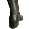 thumbnail image 5 of Delman Womens D-Soar Leather Tall Equestrian Boot, Brown, US 9.5, 5 of 5