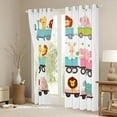 thumbnail image 3 of Castle Fairy Tiger Lion Elephant Curtains Pack of 2 (42x84 Each),Animal Curtains Blackout, 3 of 6