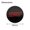 thumbnail image 3 of 4pcs 56mm 60mm Car Wheel Center Hub Cap Badge Logo Emblem Decal Wheel Sticker Suitable for Subaru Suitable for est Tribeca Xv Sti Impreza Wrx Wrc, 3 of 5
